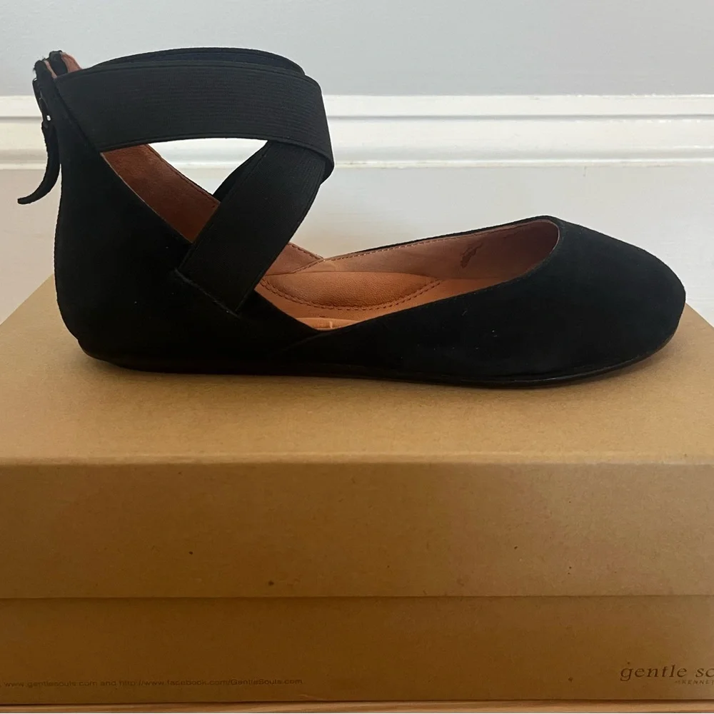 Gentle Souls Bay Unique Ankle Strap Flats - Picture 4 of 8